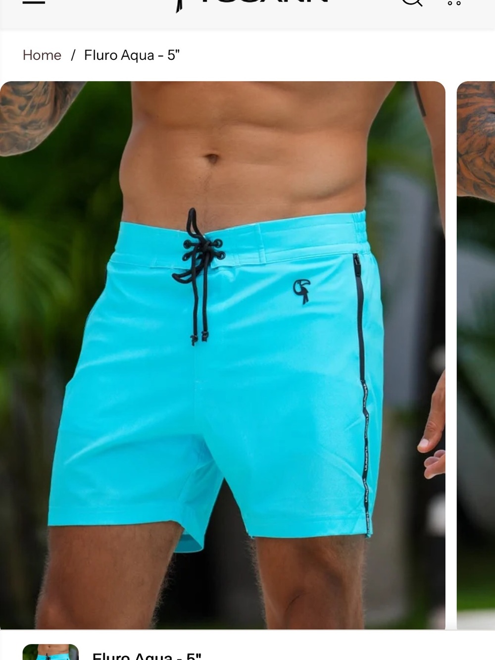 Tucann  Men  Light Blue Athletic Shorts with Drawstring and Zip Pockets
